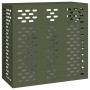 Cubierta de aire acondicionado acero verde oliva 110x50x105 cm by , Accessories for heating radiators - Ref: Foro24-865914, P...