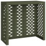 Cubierta de aire acondicionado acero verde oliva 110x50x105 cm by , Accessories for heating radiators - Ref: Foro24-865914, P...