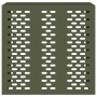 Cubierta de aire acondicionado acero verde oliva 110x50x105 cm by , Accessories for heating radiators - Ref: Foro24-865914, P...