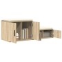Mueble de almacenaje madera ingeniería roble Sonoma 127x41x40cm de , Mesitas de noche - Ref: Foro24-866653, Precio: 84,97 €