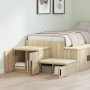 Mueble de almacenaje madera ingeniería roble Sonoma 127x41x40cm | Foro24.es | Tu tienda online para hogar, jardín y más Foro24.es