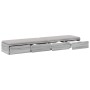 Cajones de cama en gris Sonoma, 150x36,5x16,5 cm, de madera ingenierizada de , Mesitas de noche - Ref: Foro24-866960, Precio:...