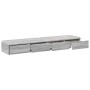 Cajones de cama en gris Sonoma, 150x36,5x16,5 cm, de madera ingenierizada de , Mesitas de noche - Ref: Foro24-866960, Precio:...