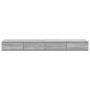 Cajones de cama en gris Sonoma, 150x36,5x16,5 cm, de madera ingenierizada de , Mesitas de noche - Ref: Foro24-866960, Precio:...