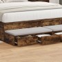 Cajones de Cama Roble Ahumado 160x36,5x16,5 cm Madera Elaborada | Foro24.es | Tu tienda online para hogar, jardín y más Foro24.es