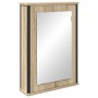 Gabinete de Espejo Roble Natural Tablero de partículas, vidrio, metal by , bathroom vanities - Ref: Foro24-868041, Price: 49,...
