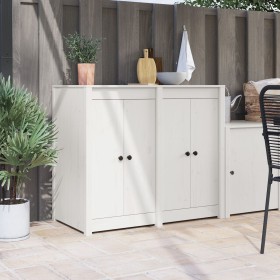 Puertas de Cocina Exteriores 2 pcs Blancas