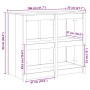 Armario de Cocina Exterior 106x55x92 cm Madera Maciza de Pino | Foro24.es | Tu tienda online para hogar, jardín y más Foro24.es