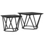 Mesas Laterales 2 pcs Negro Madera Ingenerizada | Foro24.es | Tu tienda online para hogar, jardín y más Foro24.es
