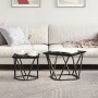 Mesas Laterales 2 pcs Negro Madera Ingenerizada | Foro24.es | Tu tienda online para hogar, jardín y más Foro24.es