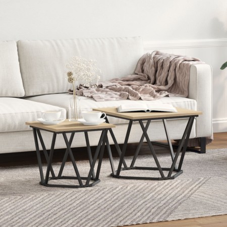 Mesas Auxiliares 2 pcs Madera Ingenierizada de Roble Sonoma | Foro24.es | Tu tienda online para hogar, jardín y más Foro24.es