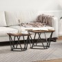 Set de 2 Mesas Laterales de Madera Ingeneriada de Roble Ahumado | Foro24.es | Tu tienda online para hogar, jardín y más Foro24.es
