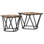 Set de 2 Mesas Laterales de Madera Ingeneriada de Roble Ahumado | Foro24.es | Tu tienda online para hogar, jardín y más Foro24.es
