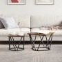 Set de 2 Mesas Laterales de Madera Ingeneriada de Roble Ahumado | Foro24.es | Tu tienda online para hogar, jardín y más Foro24.es