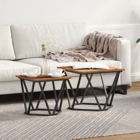 Mesas Auxiliares 2 pcs Madera Vieja Madera