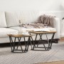 Mesas Laterales 2 pcs de Madera de Roble Artesanal | Foro24.es | Tu tienda online para hogar, jardín y más Foro24.es