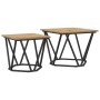 Mesas Laterales 2 pcs de Madera de Roble Artesanal | Foro24.es | Tu tienda online para hogar, jardín y más Foro24.es