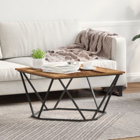 Mesa de café de madera vieja 80x80x45 cm de