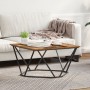 Mesa de café de madera vieja 80x80x45 cm de madera ingenierizada | Foro24.es | Tu tienda online para hogar, jardín y más Foro24.es