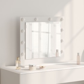 Espejo de tocador con luces LED Blanco 60x55x18 cm by , Mirrors - Ref: Foro24-868285, Price: 64,86 €, Discount: %