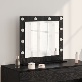 Espejo Vanity con Luces LED Roble Negro 60x55x18 cm by , Mirrors - Ref: Foro24-868286, Price: 76,45 €, Discount: %