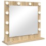 Espejo de tocador con luces LED Roble Sonoma 60x55x18 cm | Foro24.es | Tu tienda online para hogar, jardín y más Foro24.es