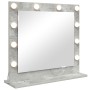 Espejo de Tocador con Luces LED Gris Concreto 60x55x18 cm | Foro24.es | Tu tienda online para hogar, jardín y más Foro24.es