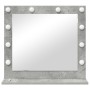 Espejo de Tocador con Luces LED Gris Concreto 60x55x18 cm | Foro24.es | Tu tienda online para hogar, jardín y más Foro24.es