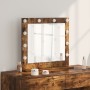 Espejo de Tocador con Luces LED Roble Ahumado 60x55x18 cm | Foro24.es | Tu tienda online para hogar, jardín y más Foro24.es