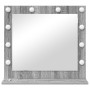 Espejo de Maquillaje con Luces LED Gris Sonoma 60x55x18 cm | Foro24.es | Tu tienda online para hogar, jardín y más Foro24.es