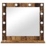 Espejo de vanidad con luces LED Madera antigua 60x55x18 cm | Foro24.es | Tu tienda online para hogar, jardín y más Foro24.es