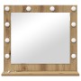 Espejo de Vanity con luces LED Roble Artisan 60x55x18 cm | Foro24.es | Tu tienda online para hogar, jardín y más Foro24.es