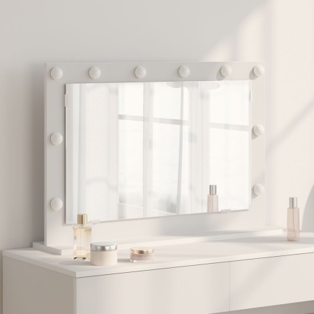 Espejo de Tocador con Luces LED Blanco 80x55x18 cm by , Mirrors - Ref: Foro24-868293, Price: 68,57 €, Discount: %