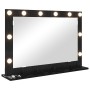 Espejo de tocador con luces LED Negro Roble 80x55x18 cm | Foro24.es | Tu tienda online para hogar, jardín y más Foro24.es
