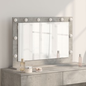 Espejo de Tocador Gris concreto Vidrio 80 x 55 x
