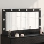 Espejo de tocador con luces LED Roble Negro 100x55x18 cm by , Mirrors - Ref: Foro24-868302, Price: 99,07 €, Discount: %
