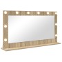 Espejo de Tocador Roble de Sonoma MDF, Vidrio 100 x 55 x 18 cm | Foro24.es | Tu tienda online para hogar, jardín y más Foro24.es