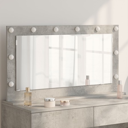Espejo de Tocador Gris Concreto 100 x 55 x 18 cm Espejo LED de , Espejos - Ref: Foro24-868304, Precio: 74,91 €, Descuento: %
