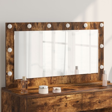 Espejo de Tocador Roble Ahumado Madera, Vidrio 100 x 55 x 18 cm | Foro24.es | Tu tienda online para hogar, jardín y más Foro24.es