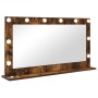 Espejo de Tocador Roble Ahumado Madera, Vidrio 100 x 55 x 18 cm | Foro24.es | Tu tienda online para hogar, jardín y más Foro24.es