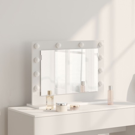 Espejo de Tocador con Luces LED Blanco 60x45x18 cm by , Mirrors - Ref: Foro24-868309, Price: 54,50 €, Discount: %