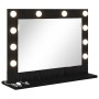 Espejo de tocador con luces LED Roble Negro 60x45x18 cm | Foro24.es | Tu tienda online para hogar, jardín y más Foro24.es