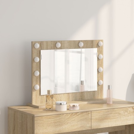 Espejo de tocador Roble Sonoma Madera elaborada, Vidrio Estándar | Foro24.es | Tu tienda online para hogar, jardín y más Foro24.es