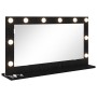 Espejo Vanity con luces LED Roble Negro 80x45x18 cm | Foro24.es | Tu tienda online para hogar, jardín y más Foro24.es