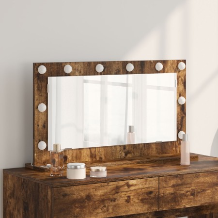 Espejo de Tocador Roble ahumado, plata Madera, vidrio 80 x 45 cm | Foro24.es | Tu tienda online para hogar, jardín y más Foro24.es