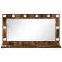 Espejo de Tocador Roble ahumado, plata Madera, vidrio 80 x 45 cm | Foro24.es | Tu tienda online para hogar, jardín y más Foro24.es