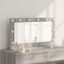 Espejo de Tocador Gris Sonoma Tablero de Partículas, Vidrio | Foro24.es | Tu tienda online para hogar, jardín y más Foro24.es