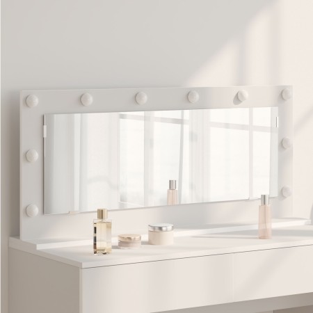 Espejo de tocador con luces LED Blanco 100x45x18 cm by , Mirrors - Ref: Foro24-868325, Price: 67,74 €, Discount: %