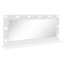 Espejo de tocador con luces LED Blanco 100x45x18 cm by , Mirrors - Ref: Foro24-868325, Price: 67,74 €, Discount: %