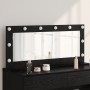 Espejo de tocador con luces LED Roble Negro 100x45x18 cm by , Mirrors - Ref: Foro24-868326, Price: 89,92 €, Discount: %